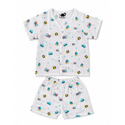 Muslin Half Sleeve Set with Shorts