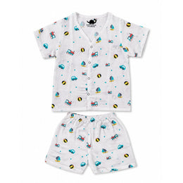 Muslin Half Sleeve Set with Shorts