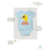 Powder Duck Print Onesie